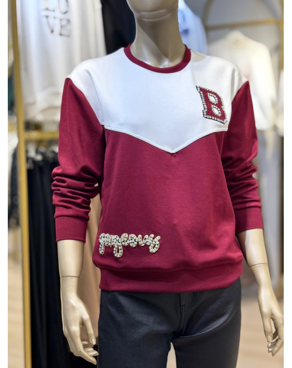 Orijinal Marka Tok Modal Kumaş Lüx Kalite Sweatshirt
