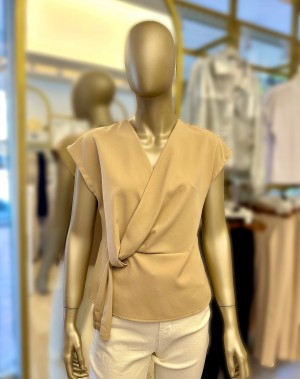 MARKA MODEL KRUVAZE BLUZ VİZON  MARKA MODEL KRUVAZE BLUZ VİZON