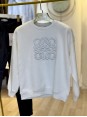Orijinal Marka Taş Detaylı Üç İplik Beyaz Sweatshirt