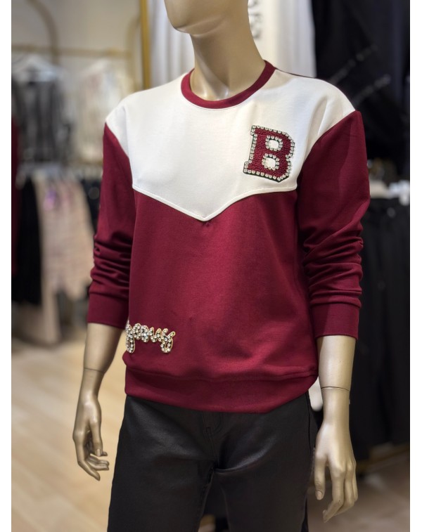 Orijinal Marka Tok Modal Kumaş Lüx Kalite Sweatshirt