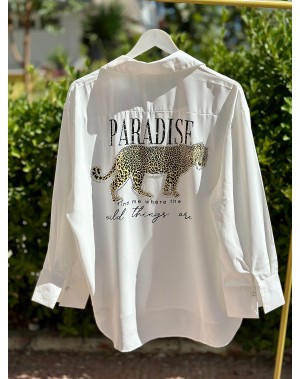 SIRT DETAYLI İPEK DOKULU SALAŞ GÖMLEK