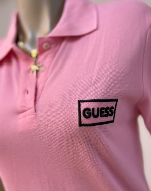 Polo Yaka Spor Elbise Pembe Polo Yaka Spor Elbise Pembe