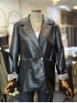 Lüx Kalite Suni Deri Leopar Astarlı Blazer Ceket