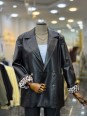 Lüx Kalite Suni Deri Leopar Astarlı Blazer Ceket
