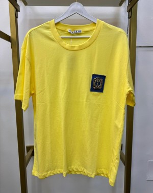 Kot Cep Detaylı Sarı Tshirt Kot Cep Detaylı Sarı Tshirt