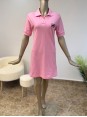 Polo Yaka Spor Elbise Pembe