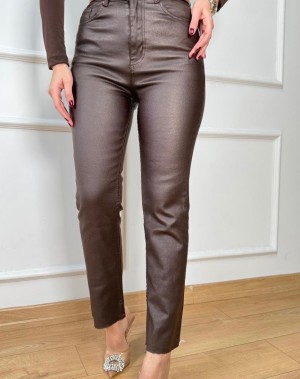 Premium Seri Mumlu Jean Acı Kahve 