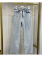 Taşlı Buz Mavi Jean