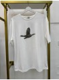 Marka Model Taşlı Beyaz Tshirt