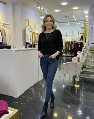 Yumuşacık Pamuklu Merserize Basic Siyah Kazak