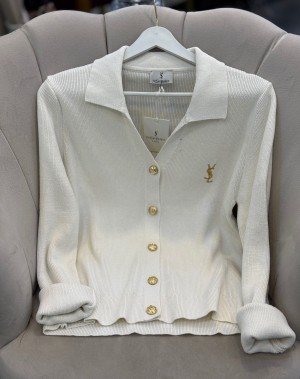 1. Sınıf Kalite Marka Model Gold Düğmeli Hırka Krem 