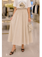 Maxi Boy Cepli Poplin Krem Etek