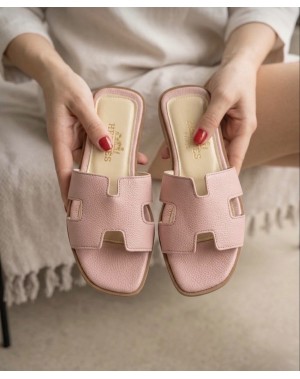 Hermes Terlik Pudra Pembe 