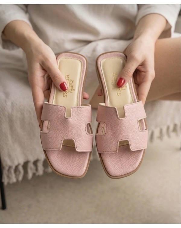 Hermes Terlik Pudra Pembe