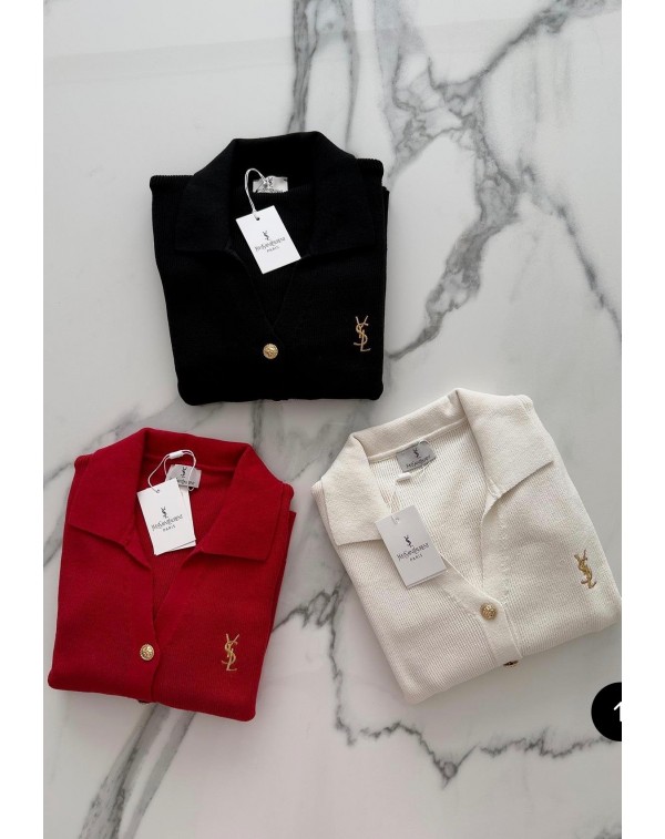 1. Sınıf Kalite Marka Model Gold Düğmeli Hırka Krem