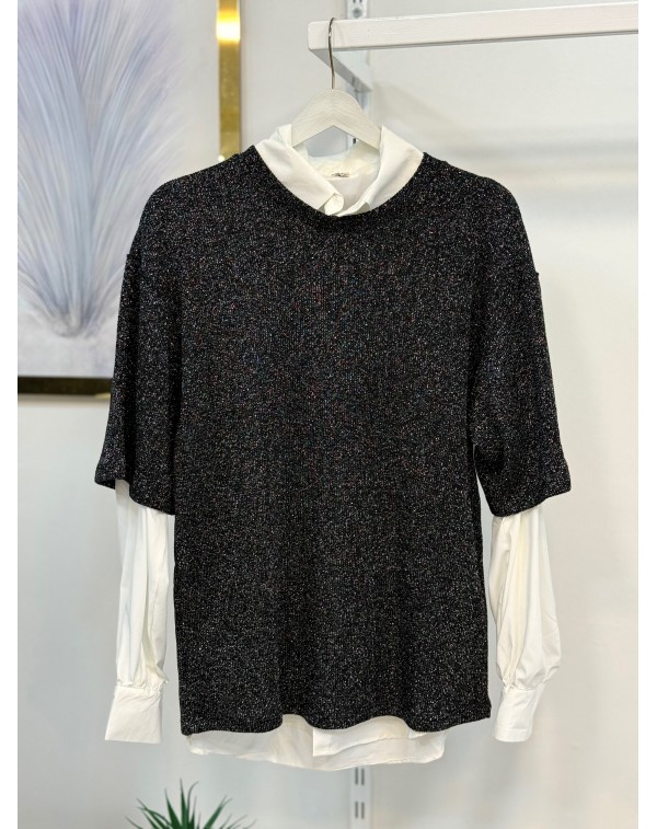 Orijinal Marka Simli Merserize Siyah