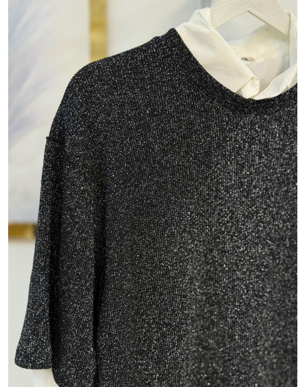 Orijinal Marka Simli Merserize Siyah