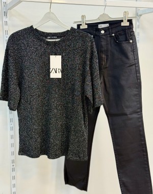 Orijinal Marka Simli Merserize Siyah 