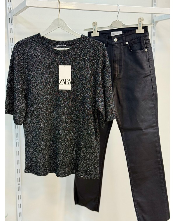 Orijinal Marka Simli Merserize Siyah